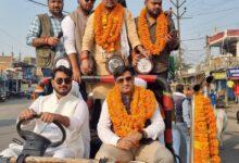 Photo of Singrauli News – युवा कांग्रेस के नव निर्वाचित पदाधिकारियों के सम्मान में निकली भव्य रैली