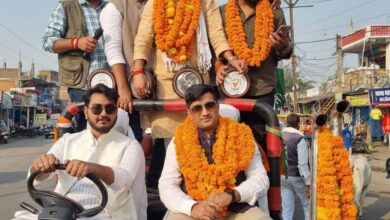 Photo of Singrauli News – युवा कांग्रेस के नव निर्वाचित पदाधिकारियों के सम्मान में निकली भव्य रैली