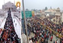 Photo of Ayodhya Crowd- नववर्ष से पहले आस्था की डोर खींच लाई भक्तों को अयोध्या, हनुमानगढ़ी में जनसैलाब