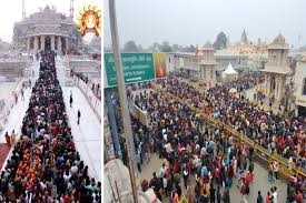 Photo of Ayodhya Crowd- नववर्ष से पहले आस्था की डोर खींच लाई भक्तों को अयोध्या, हनुमानगढ़ी में जनसैलाब